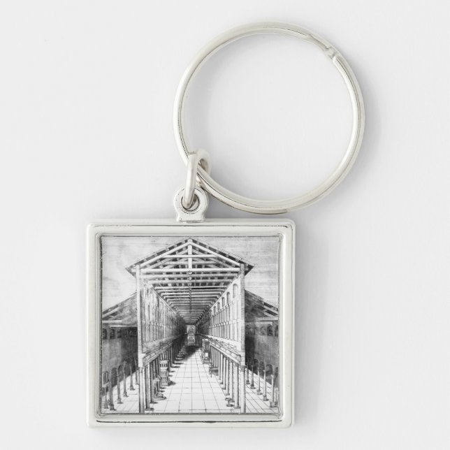 Interior of Old St.Peter's, Rome Key Ring (Front)