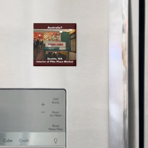 Interior of Pike Place Market Seattle, Washington Magnet