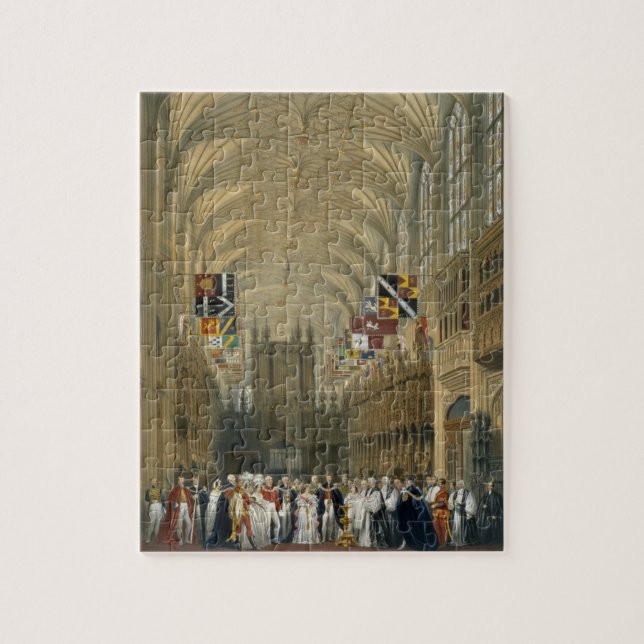 Interior of St George's Chapel, 1838 (colour litho Jigsaw Puzzle (Vertical)