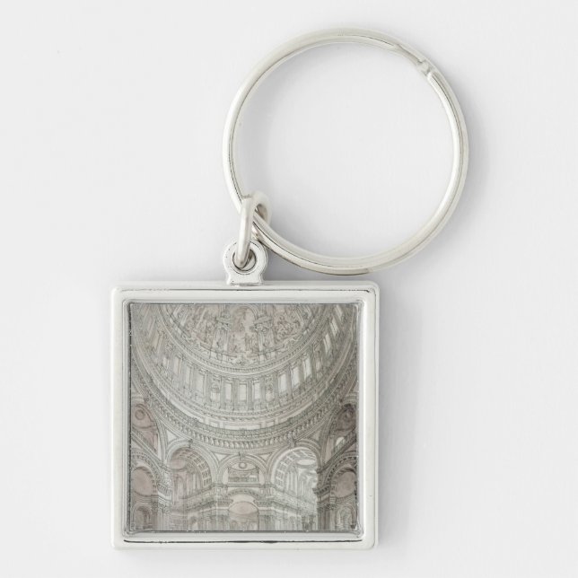 Interior of St.Paul's Cathedral, 1817 Key Ring (Front)