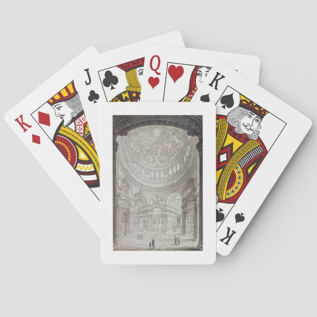 Interior of St.Paul's Cathedral, 1817 Playing Cards (Back)