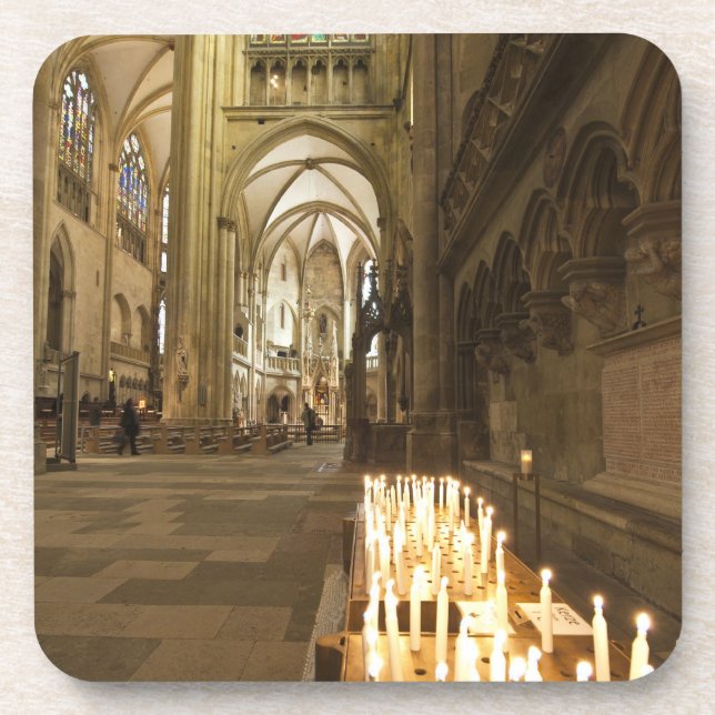 Interior of St. Peter's Cathedral in Regensburg Coaster (Front)