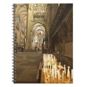 Interior of St. Peter's Cathedral in Regensburg Notebook