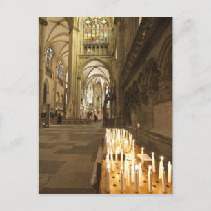 Interior of St. Peter's Cathedral in Regensburg Postcard