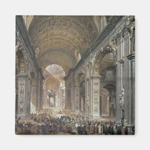 Interior of St. Peter's, Rome, 1867 Magnet
