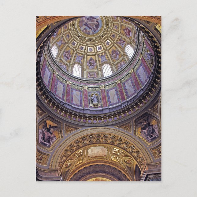 Interior of St Stephen's Basilica, Budapest(4) Postcard (Front)