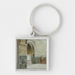 Interior of the Alhambra, Granada (w/c) Key Ring