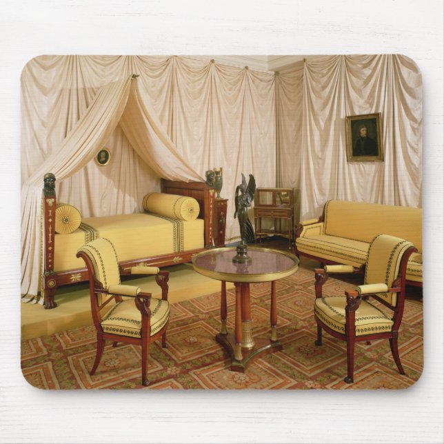 Interior of the bedroom of Napoleon I  1800-03 Mouse Pad (Front)