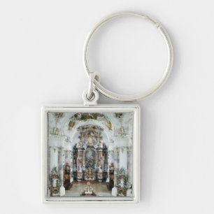 Interior of the benedictine abbey church key ring