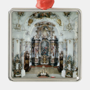 Interior of the benedictine abbey church metal ornament