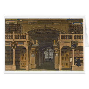 Interior of the Bodleian Library, illustration fro