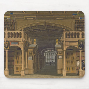 Interior of the Bodleian Library, illustration fro Mouse Pad
