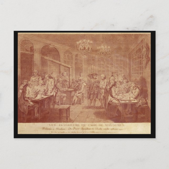 Interior of the Cafe Manouri, c.1775 Postcard (Front)