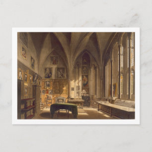 Interior of the Chapter House, illustration from t Postcard