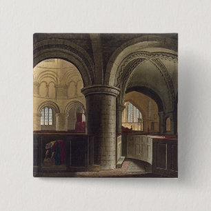 Interior of the Church of the Holy Sepulchre, Camb 15 Cm Square Badge