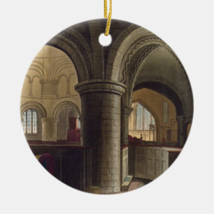 Interior of the Church of the Holy Sepulchre, Camb Ceramic Tree Decoration
