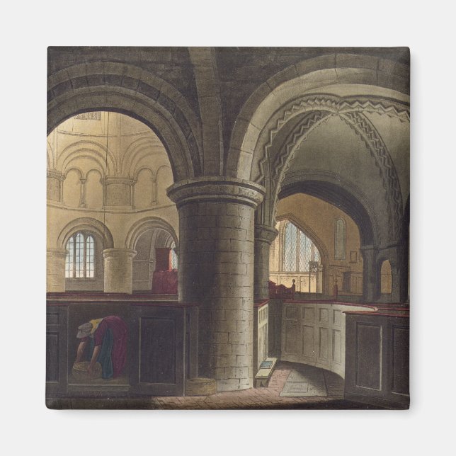 Interior of the Church of the Holy Sepulchre, Camb Magnet (Front)