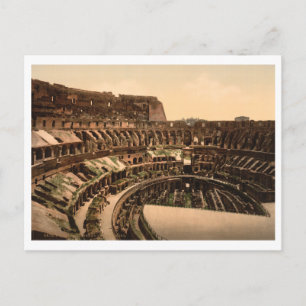 Interior of the Colosseum, Rome, Italy Postcard