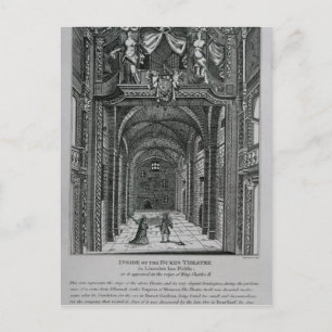 Interior of the Duke's Theatre in Lincoln's Inn Postcard