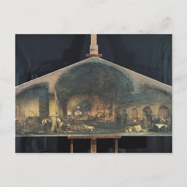 Interior of the Forge at Fourchambault Postcard (Front)