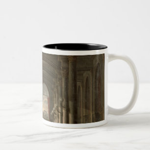 Interior of the Gare Saint-Lazare Two-Tone Coffee Mug