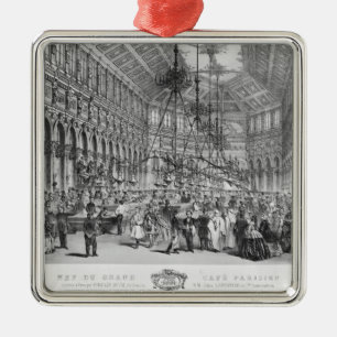 Interior of the 'Grand Cafe Parisien', Paris Metal Ornament