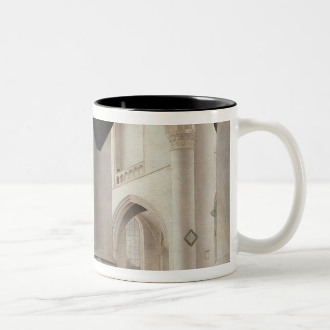 Interior of the Grote Kerk, Amsterdam, c.1637 Two-Tone Coffee Mug (Right)