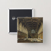 Interior of the Hall of Christ Church, illustratio 15 Cm Square Badge (Front & Back)