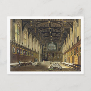 Interior of the Hall of Christ Church, illustratio Postcard