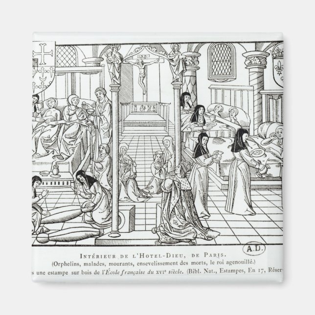 Interior of the Hotel Dieu hospital Magnet (Front)