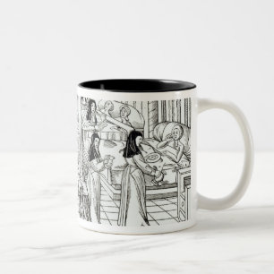 Interior of the Hotel Dieu hospital Two-Tone Coffee Mug