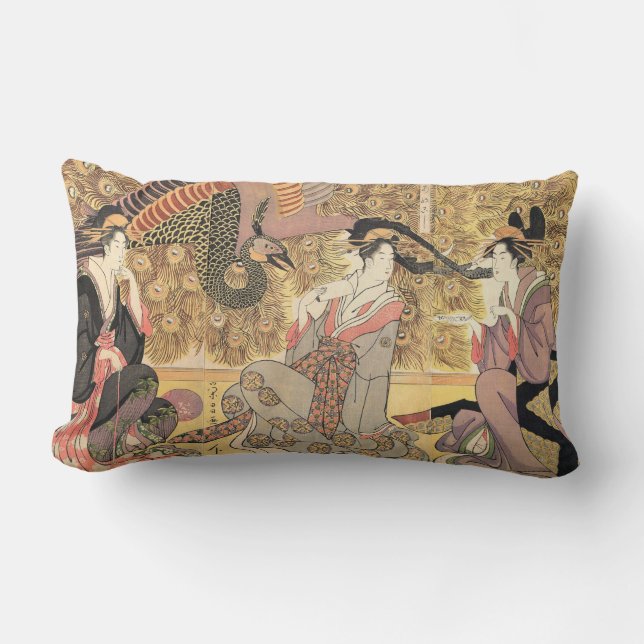 Interior of the House called Ōgiya Chōkōsai Eishō Lumbar Cushion (Front)