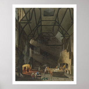 Interior of the Kitchen, Trinity Cambridg Poster