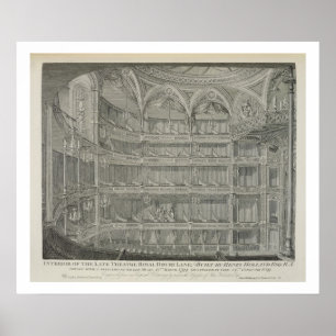 Interior of the Late Theatre Royal, Drury Lane, in Poster