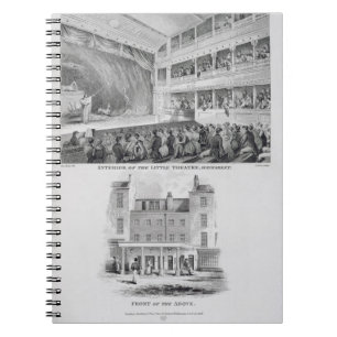 Interior of the Little Theatre, Haymarket in Londo Notebook