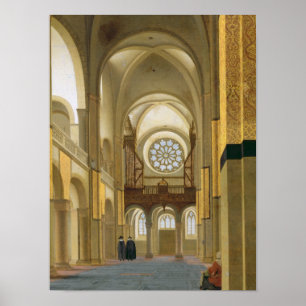 Interior of the Marienkirche in Utrecht, 1638 Poster