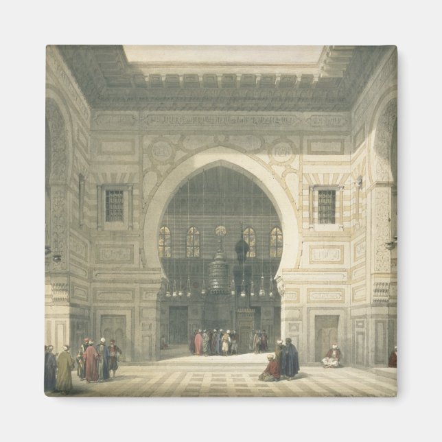 Interior of the Mosque of Sultan Hasan, Cairo, fro Magnet (Front)