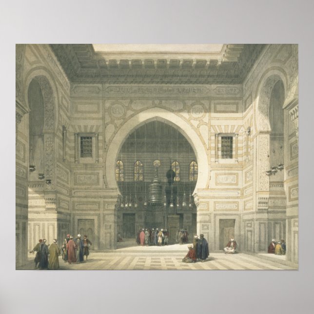 Interior of the Mosque of Sultan Hasan, Cairo, fro Poster (Front)
