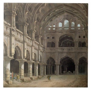 Interior of the Palace, Madura, plate XV from 'Ori Ceramic Tile