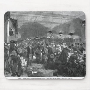 Interior of the Paris post office Mouse Pad