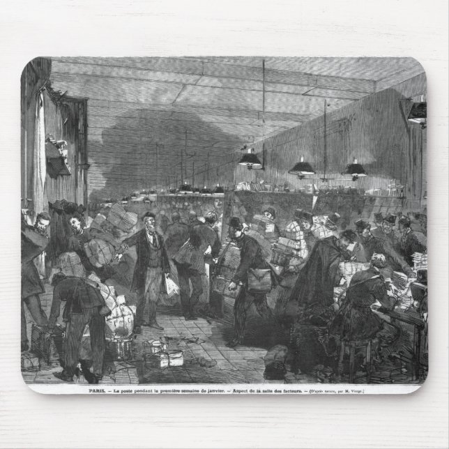 Interior of the Paris post office Mouse Pad (Front)