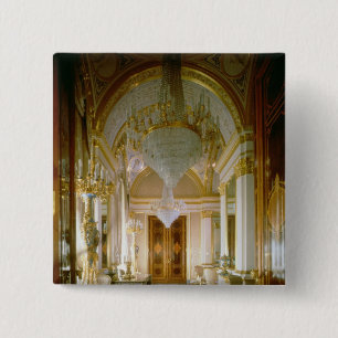 Interior of the Private Apartments 15 Cm Square Badge