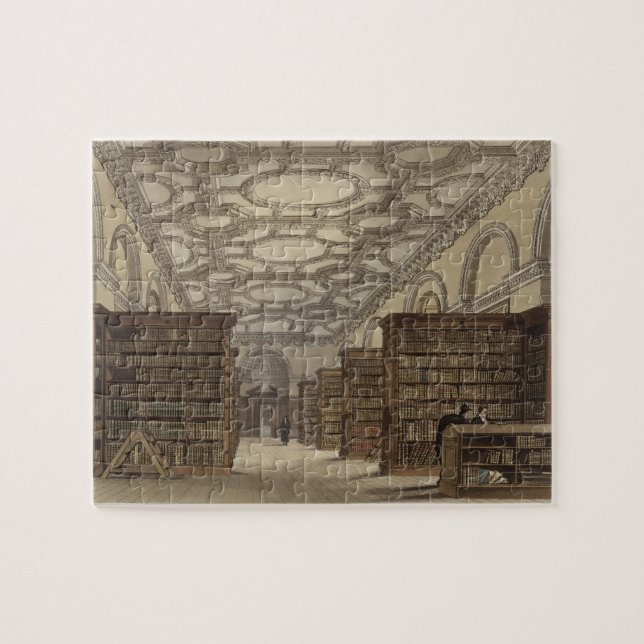 Interior of the Public Library, Cambridge, from 'T Jigsaw Puzzle (Horizontal)