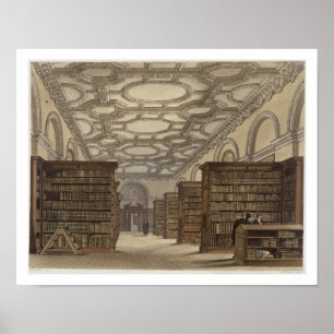 Interior of the Public Library, Cambridge, from 'T Poster