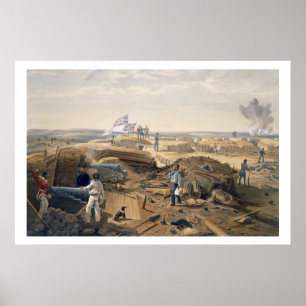 Interior of the Redan, plate from 'The Seat of War Poster