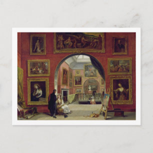 Interior of the Royal Institution, during the Old Postcard