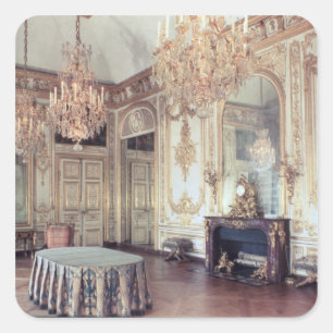 Interior of the Salle du Conseil  1701-55 Square Sticker