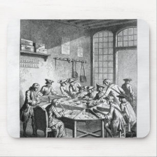 Interior of the Small Post Office in Paris Mouse Pad