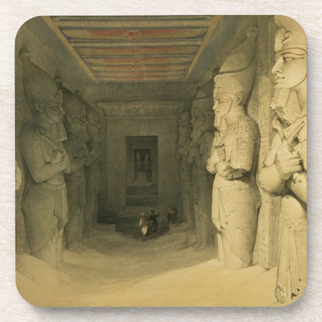 Interior of the Temple of Abu Simbel, from "Egypt Coaster (Front)