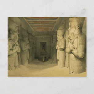 Interior of the Temple of Abu Simbel, from "Egypt Postcard